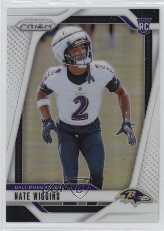 2024 Panini Prizm Rookies White Prizm 2/35 Nate Wiggins #380 5i3