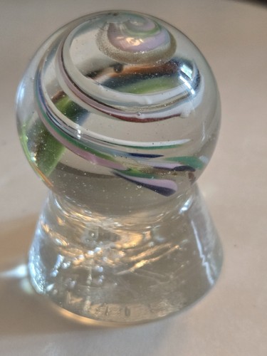 Signed JIM DAVIS MARBLE handmade swirl - Picture 5 of 10