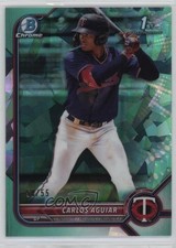 2022 Bowman Sapphire Edition Chrome Prospects Aqua 50/55 Carlos Aguiar jc3
