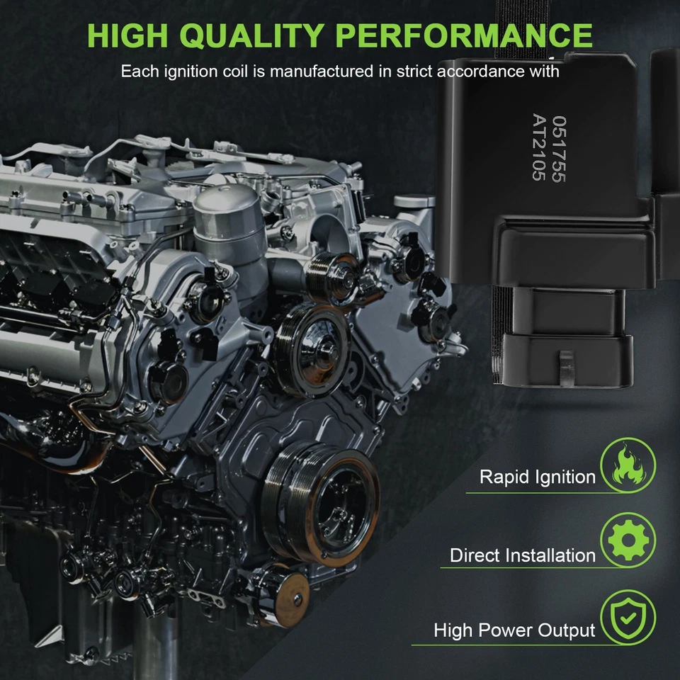 Bobina de encendido 8 cuadrada para 03 04 05 06 07 08 09 GMC C5500 Topkick 6,6 L V8 Foto 2 de 4