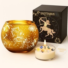 AOVILA Birthday Gifts for Women Sagittarius Candle Gift Set Christmas Valenti...