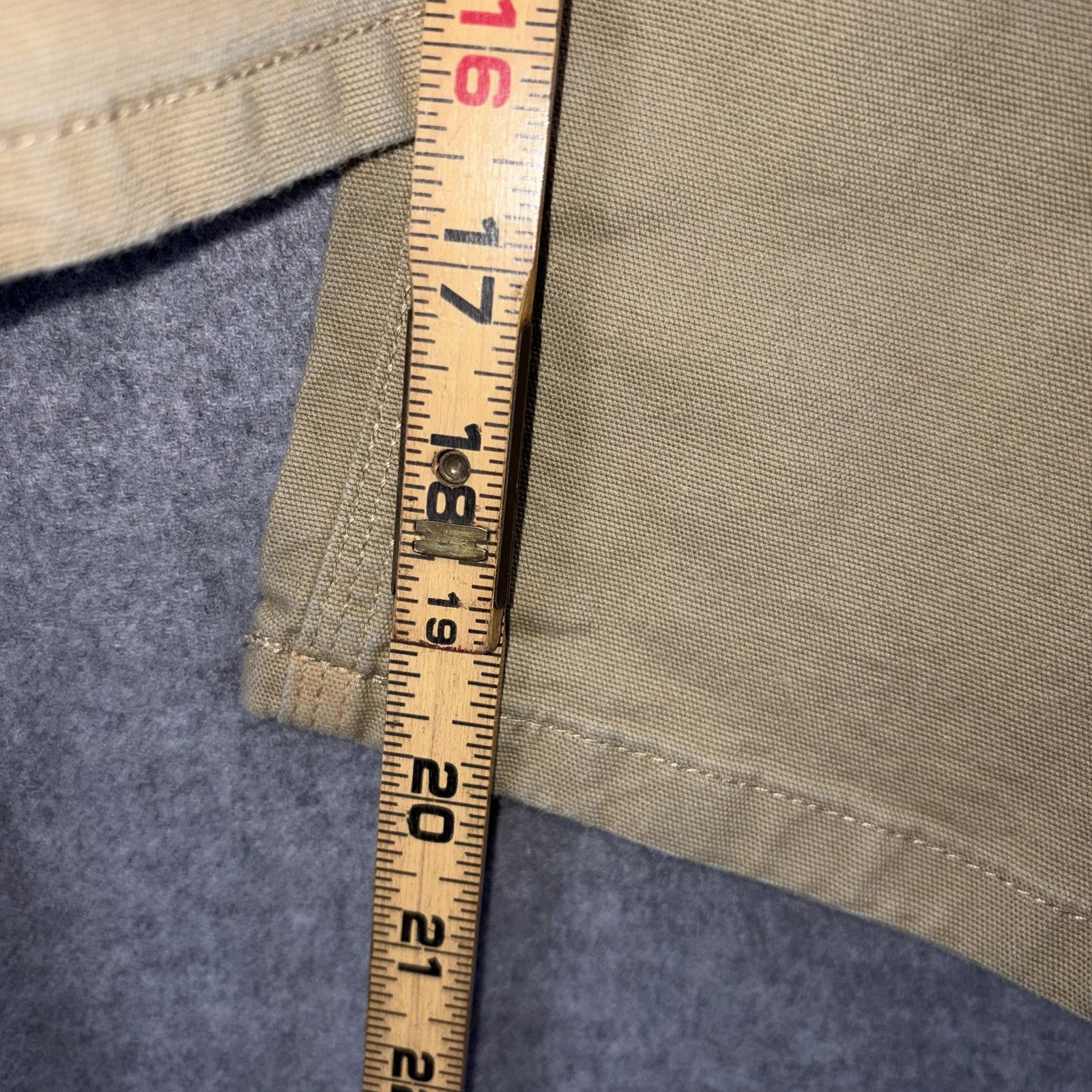 Carhartt Carpenter Pants Youth 7 Canvas Adjustable Kids Boys Tan thumbnail 4