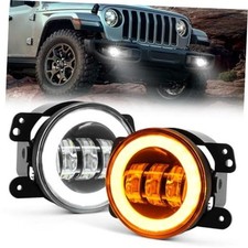 4-inch Led Fog Lights Compatible With Jeep Wrangler Jk Unlimited Jku 2007-2018 4-inch Led Fog Lights Compatible With Jeep Wrangler Jk Unlimited Jku 2007-2018