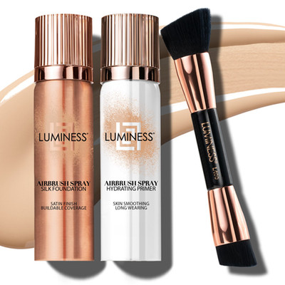 NWT Luminess Airbrush Spray Silk Foundation Starter Kit - Fair 020