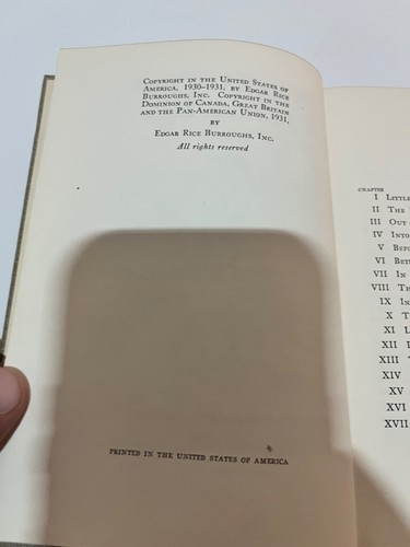 TARZAN THE INVINCIBLE By Edgar Rice Burroughs 1931 Hardcover w/DJ SELF PUBLISHED - Picture 7 of 10