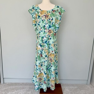 sundance silk floral dress SUNDANCE 100% Silk Floral Dress Womens Size 6
