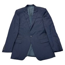 Gieves & Hawkes Wool Blazer Jacket Sabile Row Regular Navy Blue Mens 40