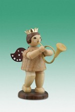 Christmas Angel With English Horn Without Crown/Natural Height Approx 2 5/8in