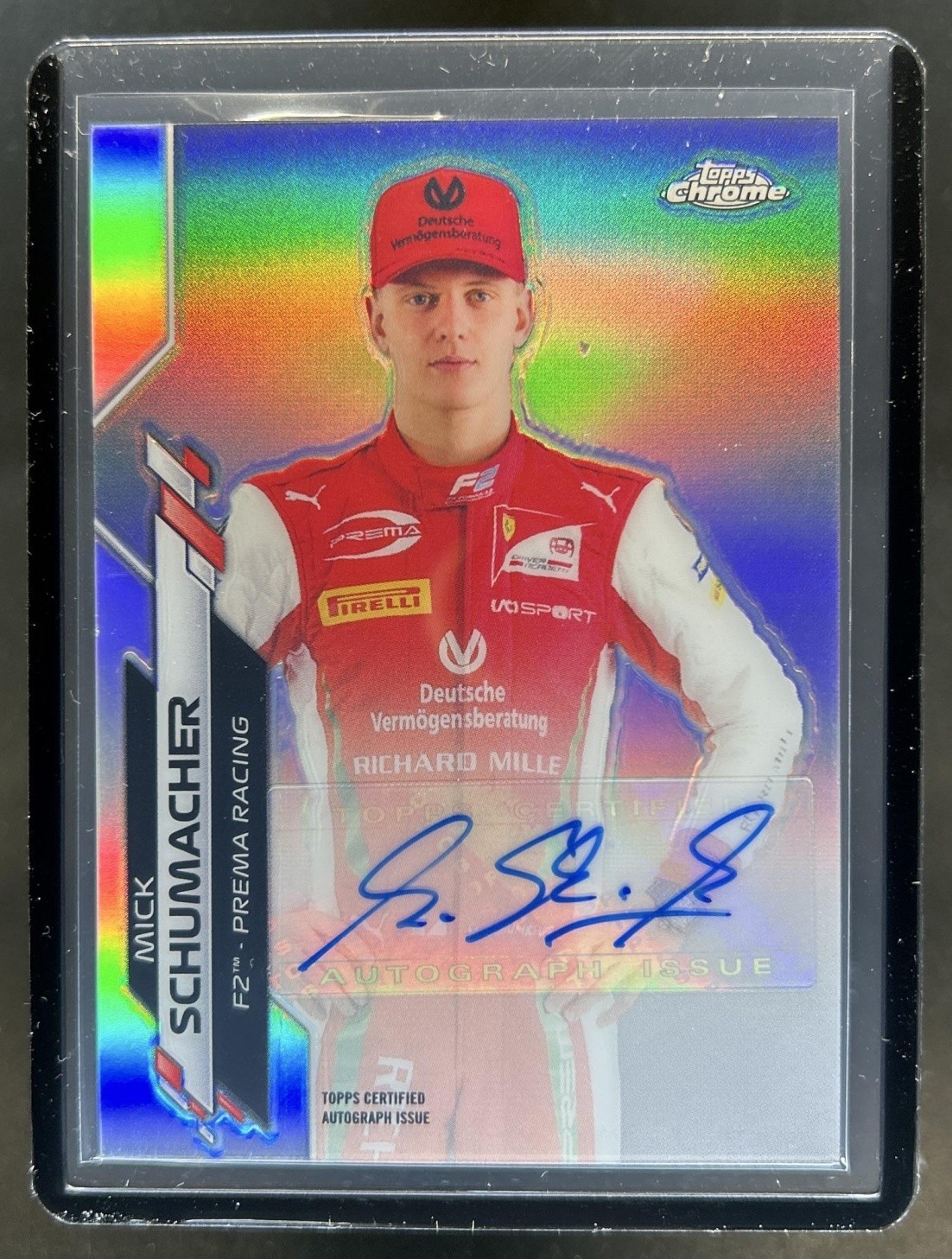 2020 Topps Chrome F1 Mick Schumacher Auto #/566