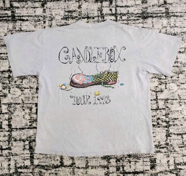 Vintage 90s Candlebox Band Tee 1996 Lucy Tour T-Shirt Giant Tag XL