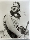 Ed Rector Signed 8x10 World War II WW2 B&W Photo AUTO AI-Verified COA