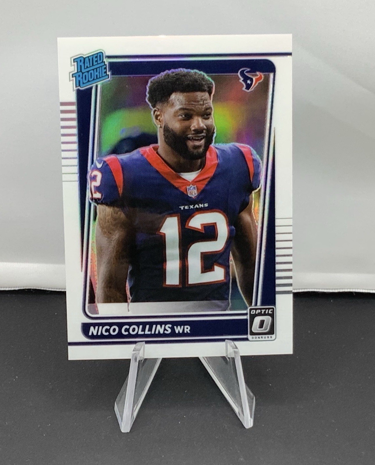 2021 Nico Collins Optic Holo Variation Rated Rookie
