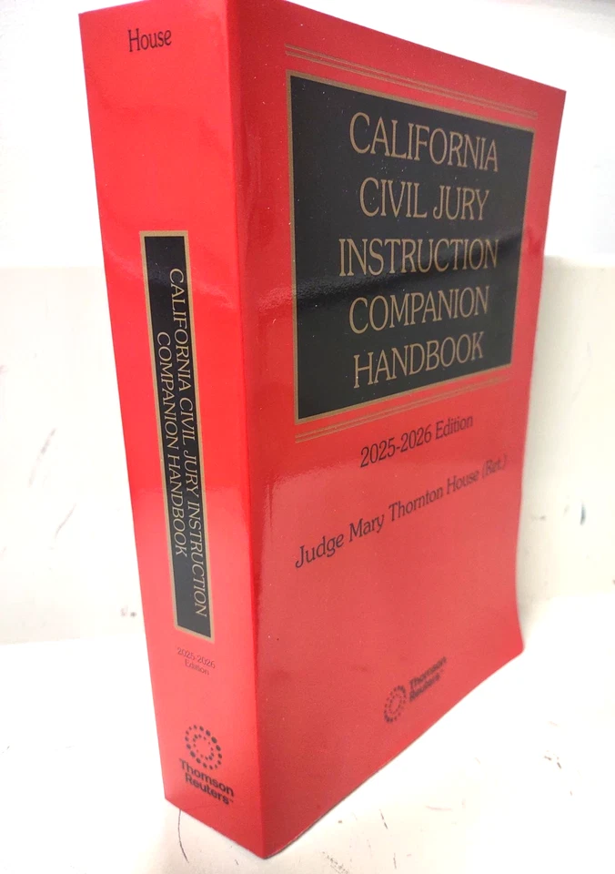 2025-2026 California Civil Jury Instructions Companion HandBook Thomson Reuters - Image 2 of 4