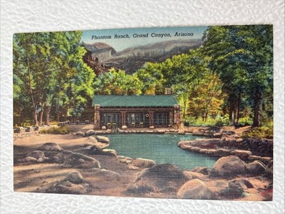 Phantom Ranch Grand Canyon Arizona Linen Postcard Vintage