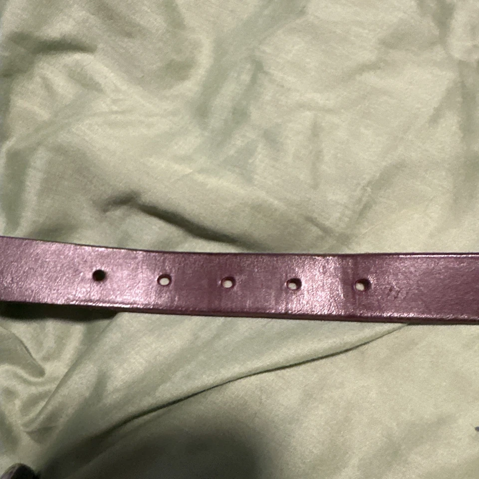 Cinturón Eddie Bauer de cuero marrón para mujer talla S hecho en Inglaterra hebilla de latón macizo Foto 4 de 4