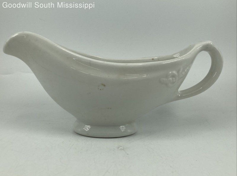 Vintage Hall White Gravy Boat
