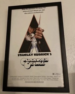 *CUSTOM-FRAMED* A Clockwork Orange 11x17 Poster Print ALLPOSTERS 1971 Kubrick