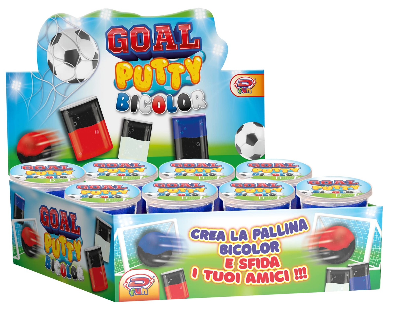 D-fun 5439530 Putty Goal Assortment Multi-Coloured 1990₽