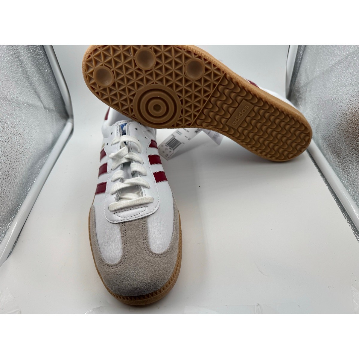 adidas gazelle silver green womens Adidas Originals Samba OG (Maroon/Crystald Sand/Gold) Women's Shoes IF   Kick Theory