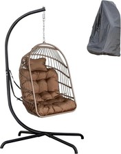 Mojia Egg Chair Swing Seat Outdoor Cushion Cover Stand Patio