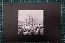 provino a contatto MILANO PIAZZA DUOMO -animata- 6x6 su carta Ilfospeed vintage