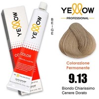 HaartöNung 9.13 Sehr Helles Goldblond Aschig Alfaparf Yellow Color 100Ml