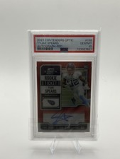2023 Panini Contenders Optic - Rookie Ticket Autograph Tyjae Spears  /125 PSA 10
