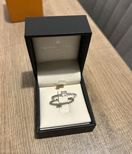 The Diamond Store 0.50ct Princess Lab created Diamond Ring H/SI 9ct White Gold