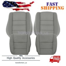 For 2008-2012 Honda Accord Driverpassenger Seat Leather Cover Bottomtop Gray