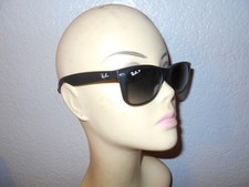 Ray Ban RB 2132 New Wayfarer 601-S/78 Matte Black Blue 55mm Polarized Sunglasses