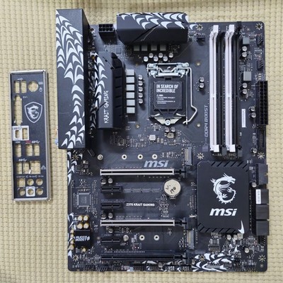 MSI Z370 Krait Gaming: LGA1151 Z370 ATX DDR4 + IO-Shield, verified working
