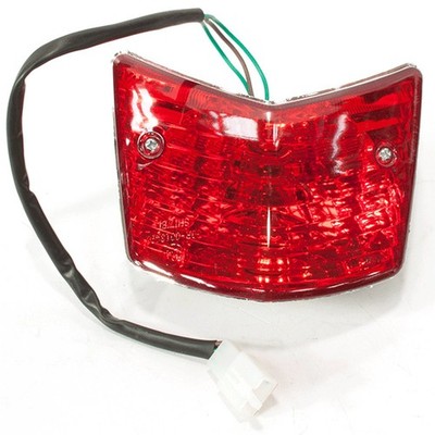 Rücklicht Montage Glühlampe Chrom Roller Rücklicht Montage Rot 12 V