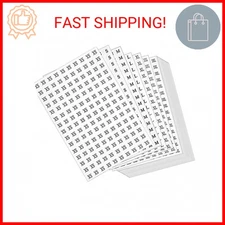 DERAYEE 4200 Pcs Clothing Size Round Stickers, 1/2” Labels Sticker White Adhesiv