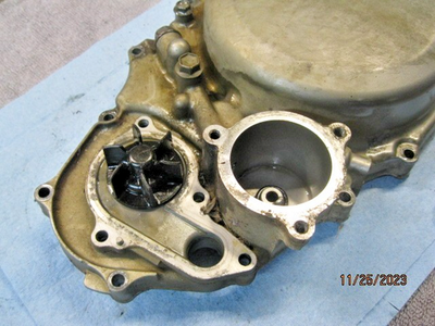 04' Suzuki Z400 KFX DVX 400 Clutch Side Engine Case Cover Arctic
