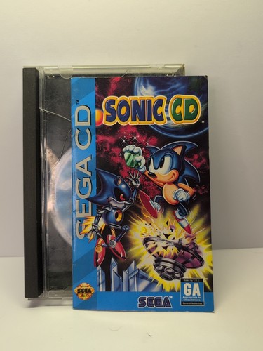 Sega CD Sonic CD COMPLETE JUNK GAME DOES NOT WORK MANUAL REG & BACKART SEE PICS