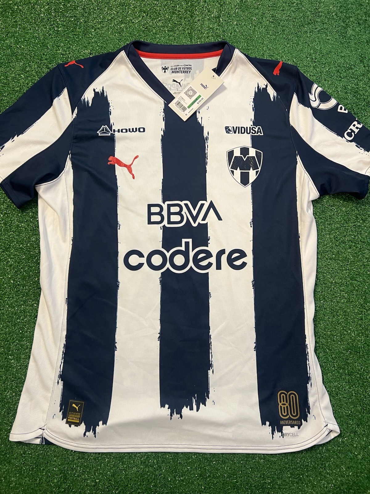 Rayados de Monterrey 2025/26 Home Soccer Jersey Size Men’s Large NWT AUTHENTIC
