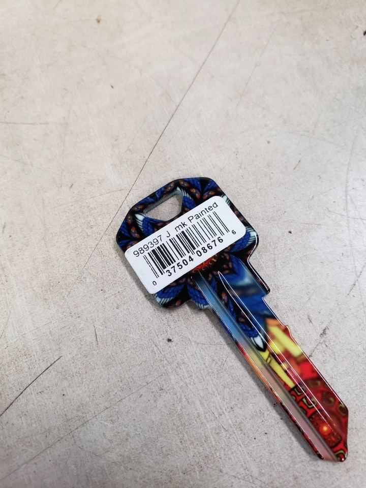 19 pcs minuteKEY Inc KW10 Kwikset Aluminum Key Blanks 989397 GEOMETRIC DESIGN - Image 4 of 4