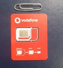 Irish Vodafone  45GB Data EU Roaming - Pay As You Go Trio SIM + Free Eject Tool