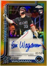 2025 Topps Chrome Update Series - Autographs Eric Wagaman #AC-EW Gold Refractor