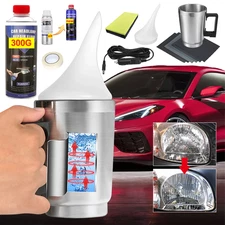 300g Headlight Restoration Repair Liquid Polymer Chemical Polishing Car Set Tool