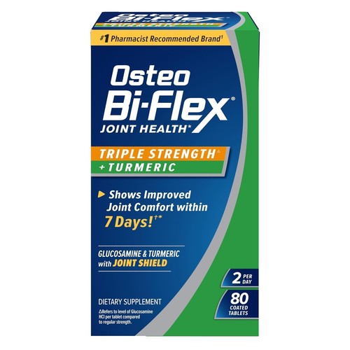 Osteo Bi-Flex Triple Strength Glucosamine with Turmeric 80 Tablets