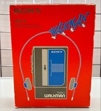1980's SONY Walkman WM-8 Stranger Things Cassette Player Stereo W/OG Box AS-IS