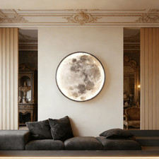  Modern Wandleuchten Dimmbar LED Deckenlampe Mond Deckenleuchte Fernbedienung 