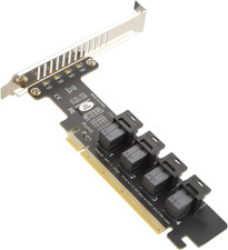 U.2 PCIE Expansion Card, PCIE to U.2 Adapter Card, PCIE X16 to 4 Port U.2 NVME S