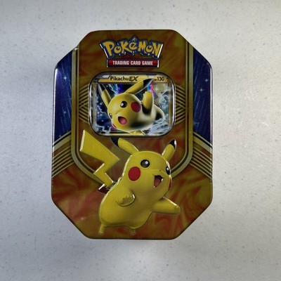 Pokemon TCG: Pikachu EX Battle Heart Tin 2016 New Factory Sealed 4x Boosters