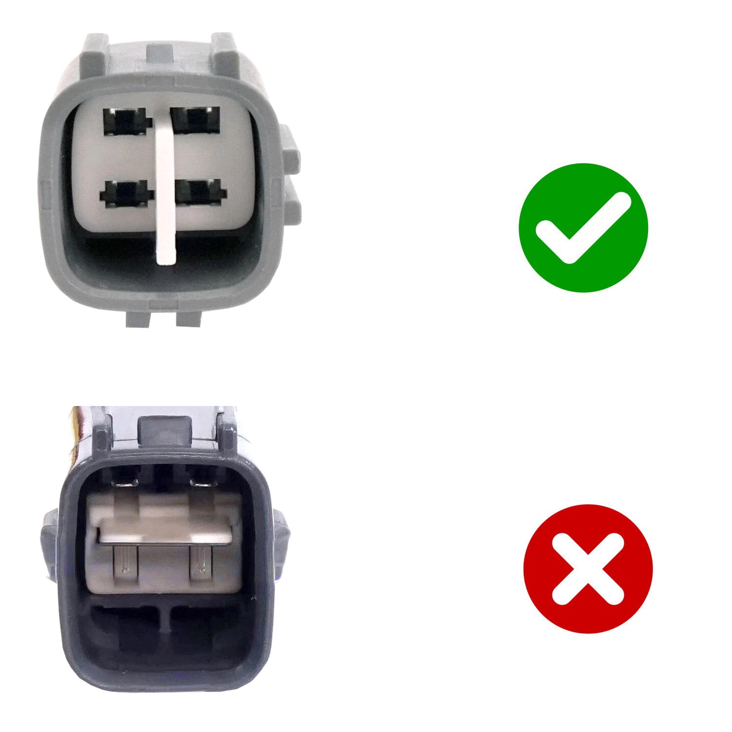 4-Way Female O2 Oxygen Sensor Connector w/ 6