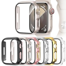  6 Pack Case Screen 40mm, Black/Transparent/Pink/Gold/Starlight/Rose Gold