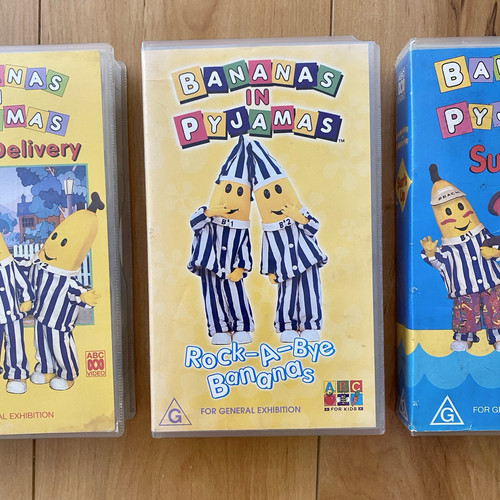 Lot of 3 Bananas In Pyjamas VHS Tapes - Vintage 90s - Picture 3 of 11