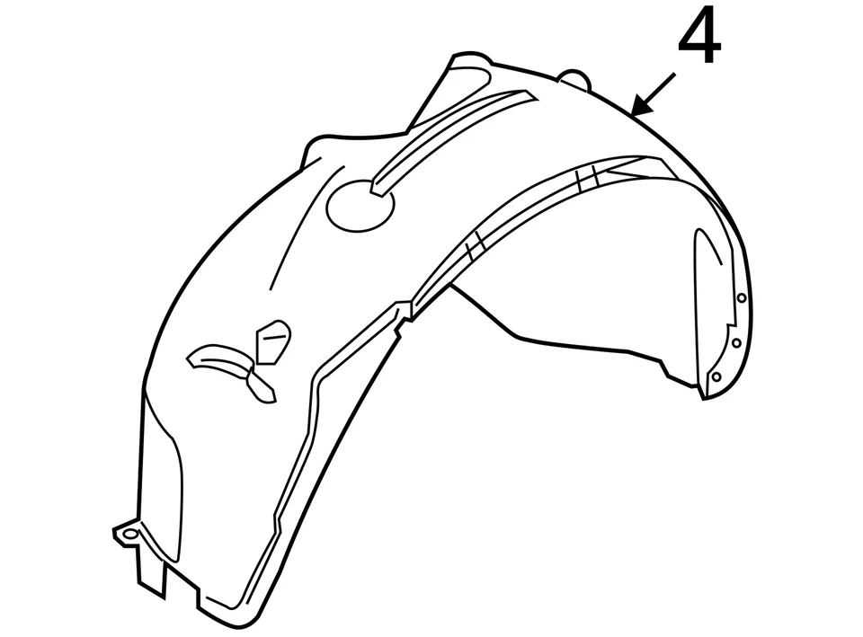 Guardabarros delantero derecho Volvo C70 06-12 OEM 31323190 GENUINO Foto 4 de 4