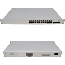 Cisco Meraki MS220-24P 24-Port PoE RJ-45 GE 4-Ports SFP GE Cloud Managed Switch